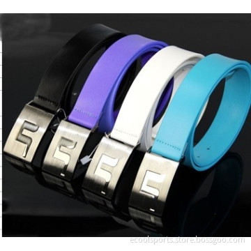 Purple Golf Leather Belt Unisex/ Blue Belt